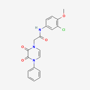 N-(3-chloro-4-methoxyphenyl)-2-(2,3-dioxo-4-phenyl-3,4-dihydropyrazin-1(2H)-yl)acetamide