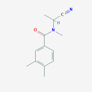 molecular formula C13H16N2O B2567018 N-(1-cyanoethyl)-N,3,4-trimethylbenzamide CAS No. 1249847-52-6