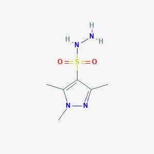 molecular formula C6H12N4O2S B2567032 1,3,5-trimethyl-1H-pyrazole-4-sulfonohydrazide CAS No. 1006343-89-0