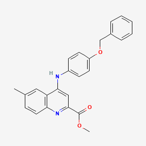 molecular formula C25H22N2O3 B2567049 N-(4-propoxybenzyl)-3-(2-pyrrolidin-1-ylpyrimidin-5-yl)benzamide CAS No. 1184968-79-3