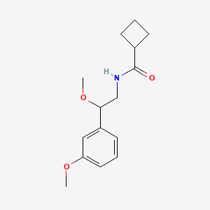 molecular formula C15H21NO3 B2567053 N-(2-甲氧基-2-(3-甲氧基苯基)乙基)环丁烷甲酰胺 CAS No. 1797338-88-5
