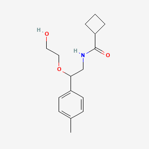 molecular formula C16H23NO3 B2567062 N-(2-(2-羟乙氧基)-2-(对甲苯基)乙基)环丁烷甲酰胺 CAS No. 1788531-10-1