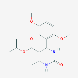 molecular formula C17H22N2O5 B256707 Propan-2-yl 4-(2,5-dimethoxyphenyl)-6-methyl-2-oxo-1,2,3,4-tetrahydropyrimidine-5-carboxylate 