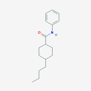 molecular formula C17H25NO B256709 4-butyl-N-phenylcyclohexane-1-carboxamide 