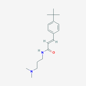 molecular formula C18H28N2O B256712 3-(4-tert-butylphenyl)-N-[3-(dimethylamino)propyl]acrylamide 