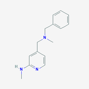 molecular formula C15H19N3 B2567121 4-{[benzyl(methyl)amino]methyl}-N-methylpyridin-2-amine CAS No. 1282370-35-7