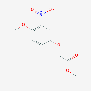 molecular formula C10H11NO6 B2567126 Methyl (4-methoxy-3-nitrophenoxy)acetate CAS No. 90923-41-4