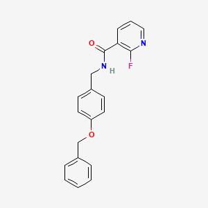 N-{[4-(benzyloxy)phenyl]methyl}-2-fluoropyridine-3-carboxamide