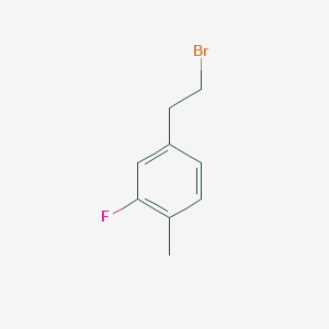 molecular formula C9H10BrF B2567171 4-(2-Bromoethyl)-2-fluoro-1-methylbenzene CAS No. 1260813-39-5