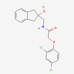 2-(2,4-dichlorophenoxy)-N-((2-hydroxy-2,3-dihydro-1H-inden-2-yl)methyl)acetamide