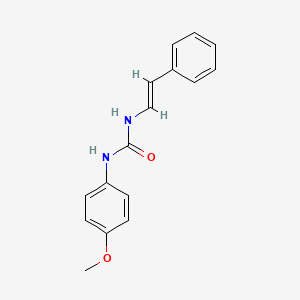 molecular formula C16H16N2O2 B2567186 3-(4-甲氧基苯基)-1-[(E)-2-苯乙烯基]脲 CAS No. 74088-06-5