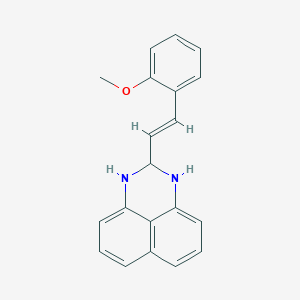 molecular formula C20H18N2O B256719 2-[2-(2-methoxyphenyl)vinyl]-2,3-dihydro-1H-perimidine 