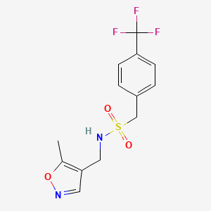 N-[(5-methyl-1,2-oxazol-4-yl)methyl]-1-[4-(trifluoromethyl)phenyl]methanesulfonamide