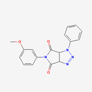 molecular formula C17H14N4O3 B2567199 5-(3-methoxyphenyl)-1-phenyl-1,6a-dihydropyrrolo[3,4-d][1,2,3]triazole-4,6(3aH,5H)-dione CAS No. 1171522-93-2