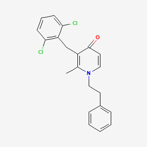 3-(2,6-dichlorobenzyl)-2-methyl-1-phenethyl-4(1H)-pyridinone