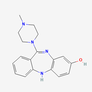 molecular formula C18H20N4O B2567222 6-(4-甲基哌嗪-1-基)-11H-苯并[b][1,4]苯二氮杂卓-3-醇 CAS No. 63687-94-5