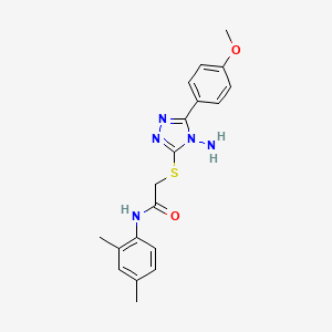 2-{[4-amino-5-(4-methoxyphenyl)-4H-1,2,4-triazol-3-yl]sulfanyl}-N-(2,4-dimethylphenyl)acetamide
