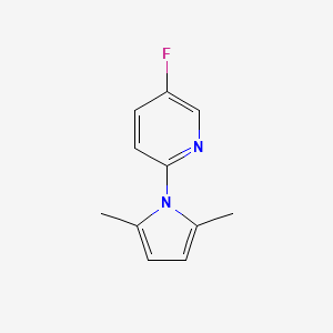 molecular formula C11H11FN2 B2567245 2-(2,5-dimethyl-1H-pyrrol-1-yl)-5-fluoropyridine CAS No. 1482373-64-7