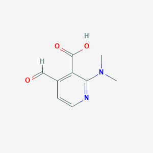 2-(Dimethylamino)-4-formylpyridine-3-carboxylic acid