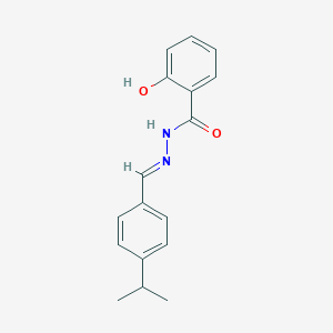 molecular formula C17H18N2O2 B256726 2-hydroxy-N'-(4-isopropylbenzylidene)benzohydrazide 