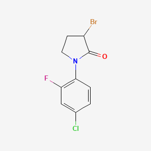 3-Bromo-1-(4-chloro-2-fluorophenyl)pyrrolidin-2-one