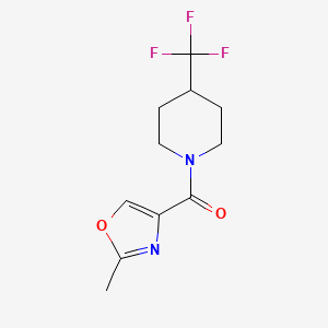 (2-Methyloxazol-4-yl)(4-(trifluoromethyl)piperidin-1-yl)methanone