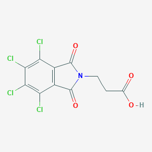 molecular formula C11H5Cl4NO4 B256728 3-(4,5,6,7-Tetrachloro-1,3-dioxo-1,3-dihydro-2H-isoindol-2-yl)propanoic acid 