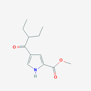 molecular formula C12H17NO3 B2567304 4-(2-乙基丁酰)-1H-吡咯-2-甲酸甲酯 CAS No. 478249-17-1