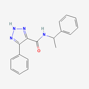 4-phenyl-N-(1-phenylethyl)-1H-1,2,3-triazole-5-carboxamide