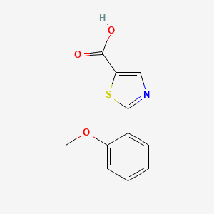 molecular formula C11H9NO3S B2567319 2-(2-Methoxyphenyl)-1,3-thiazole-5-carboxylic acid CAS No. 1332531-53-9; 920441-07-2