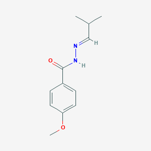 molecular formula C12H16N2O2 B256732 4-Methoxy-benzoic acid isobutylidene-hydrazide 