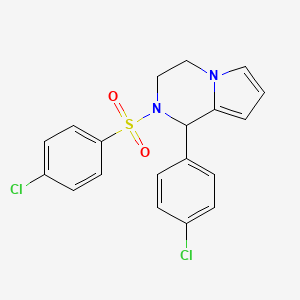 1-(4-Chlorophenyl)-2-((4-chlorophenyl)sulfonyl)-1,2,3,4-tetrahydropyrrolo[1,2-a]pyrazine