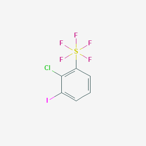(2-Chloro-3-iodophenyl)-pentafluoro-lambda6-sulfane