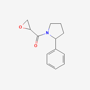 molecular formula C13H15NO2 B2567334 Oxiran-2-yl-(2-phenylpyrrolidin-1-yl)methanone CAS No. 2411199-23-8