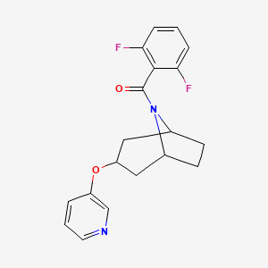 (2,6-difluorophenyl)((1R,5S)-3-(pyridin-3-yloxy)-8-azabicyclo[3.2.1]octan-8-yl)methanone