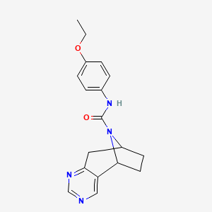 (5R,8S)-N-(4-ethoxyphenyl)-6,7,8,9-tetrahydro-5H-5,8-epiminocyclohepta[d]pyrimidine-10-carboxamide