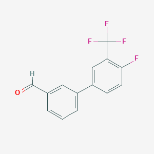 3-(4-Fluoro-3-(trifluoromethyl)phenyl)benzaldehyde