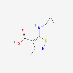 5-(Cyclopropylamino)-3-methyl-1,2-thiazole-4-carboxylic acid