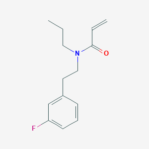 molecular formula C14H18FNO B2567398 N-[2-(3-Fluorophenyl)ethyl]-N-propylprop-2-enamide CAS No. 2411292-23-2