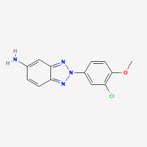 2-(3-chloro-4-methoxyphenyl)-2H-1,2,3-benzotriazol-5-amine