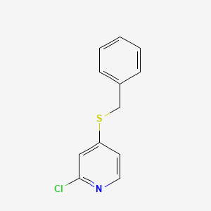 molecular formula C12H10ClNS B2567404 4-(Benzylsulfanyl)-2-chloropyridine CAS No. 71506-79-1