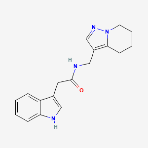 2-(1H-indol-3-yl)-N-((4,5,6,7-tetrahydropyrazolo[1,5-a]pyridin-3-yl)methyl)acetamide