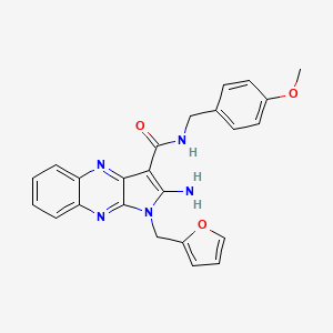 2-amino-1-(furan-2-ylmethyl)-N-(4-methoxybenzyl)-1H-pyrrolo[2,3-b]quinoxaline-3-carboxamide