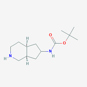Tert-butyl N-[(4aS,7aR)-2,3,4,4a,5,6,7,7a-octahydro-1H-cyclopenta[c]pyridin-6-yl]carbamate
