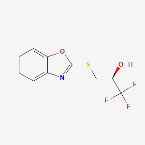 (2S)-3-(1,3-benzoxazol-2-ylsulfanyl)-1,1,1-trifluoro-2-propanol