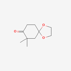 molecular formula C10H16O3 B2567420 7,7-二甲基-1,4-二氧杂螺[4.5]癸-8-酮 CAS No. 134409-06-6