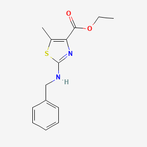 molecular formula C14H16N2O2S B2567432 Ethyl 2-(benzylamino)-5-methyl-1,3-thiazole-4-carboxylate CAS No. 731802-18-9
