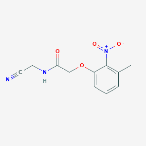molecular formula C11H11N3O4 B2567434 N-(cyanomethyl)-2-(3-methyl-2-nitrophenoxy)acetamide CAS No. 1797791-69-5
