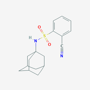 molecular formula C17H20N2O2S B256744 N-(1-adamantyl)-2-cyanobenzenesulfonamide 