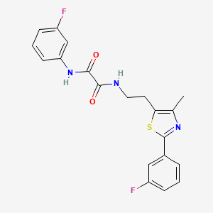 N1-(3-fluorophenyl)-N2-(2-(2-(3-fluorophenyl)-4-methylthiazol-5-yl)ethyl)oxalamide